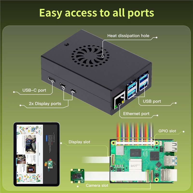 T23C For Irasptek Starter Kit  - đánh giá và giá Raspberry Pi 5 8Gb Board