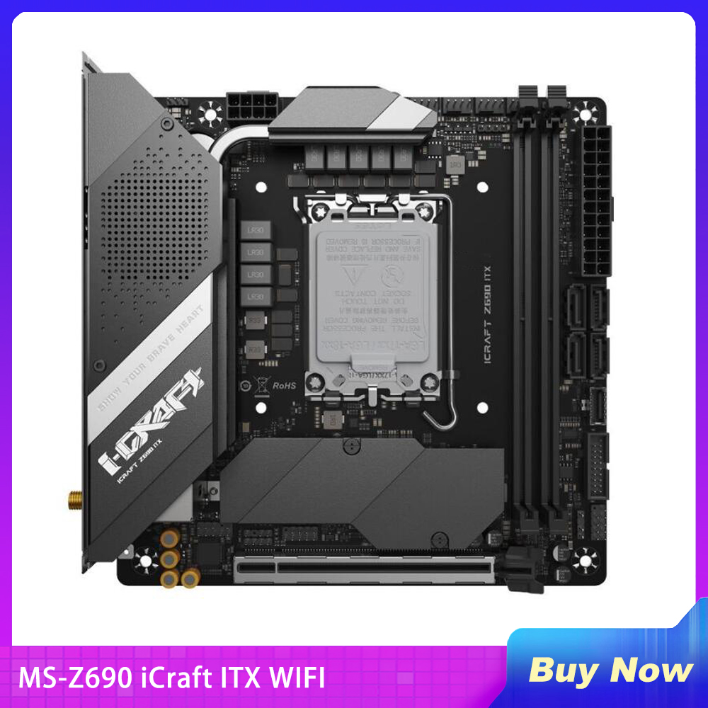 New MS-Z690 iCraft ITX WIFI De - đánh giá và giá Lga1700 Itx Motherboard Ddr5